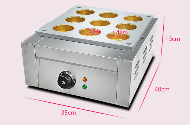 機械470*350*190mmを作る固体電気9つの穴の小豆のケーキ