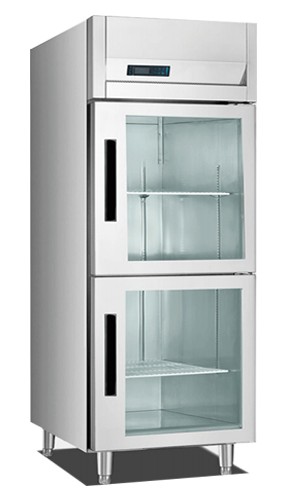 497W産業直立したフリーザー、100kgレストランの表示フリーザーの可動書だな620x750x1980