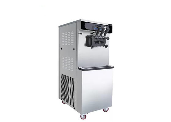 3 Flavors Stainless Steel Frozen Yogurt Machine / Vending Soft Ice Cream Machine