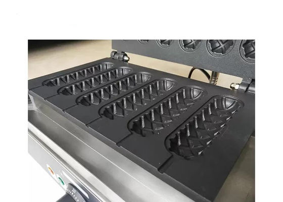 ステンレス鋼390mmの1.55Kwホット ドッグのワッフル メーカー